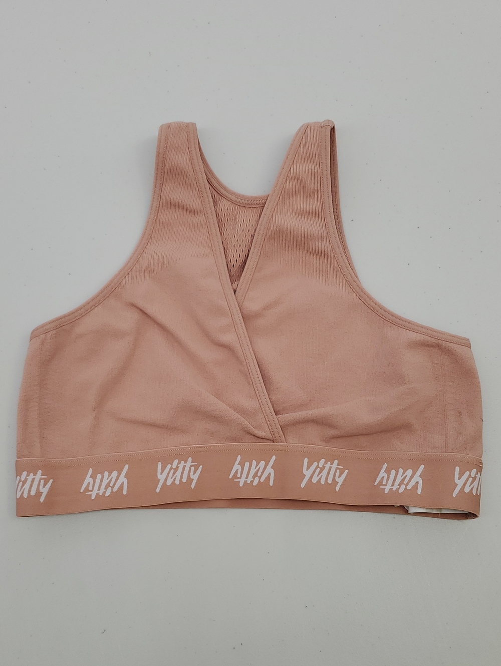 Yitty Major Label Cross-Front Smoothing Bralette In Browm Sugar Size Large